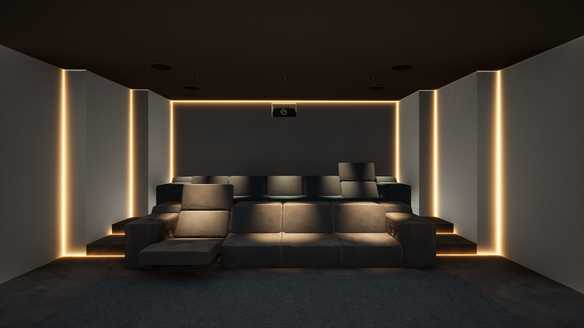 Home Cinema Room in District One, Dubai